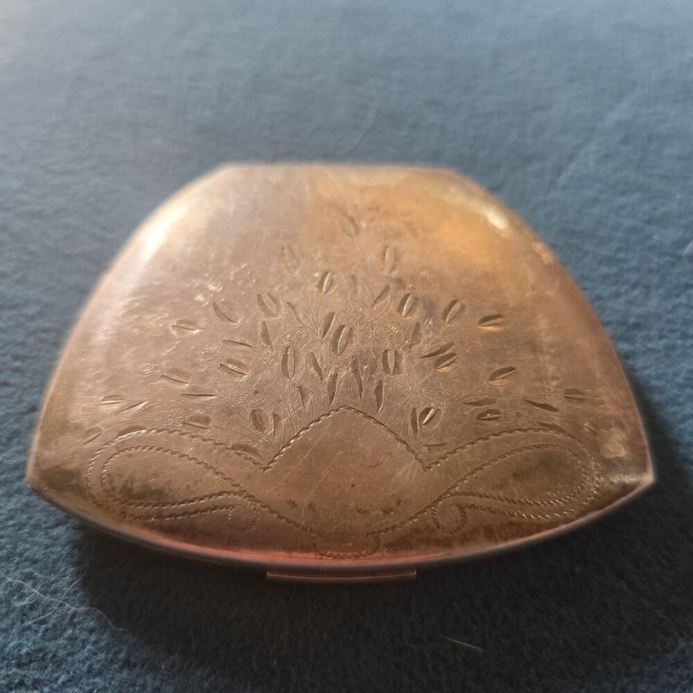Vintage Elgin American Solid Sterling Compact Make Up Case